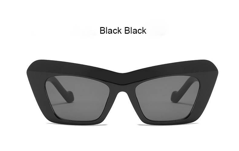 Stevvex Vintage Oversized Square Cat Eye Sunglasses – UV400 Polarized