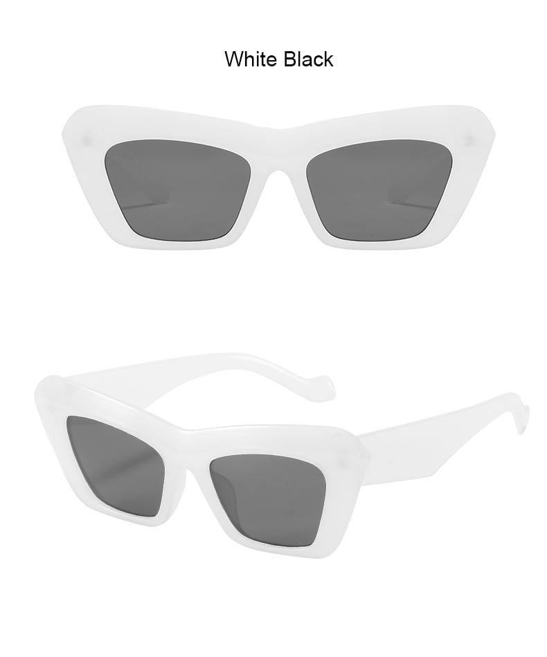 Stevvex Vintage Oversized Square Cat Eye Sunglasses – UV400 Polarized