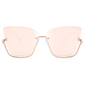 Vixen - Rosegold Frame Rosegold Lens Metal Cateye Sunglasses