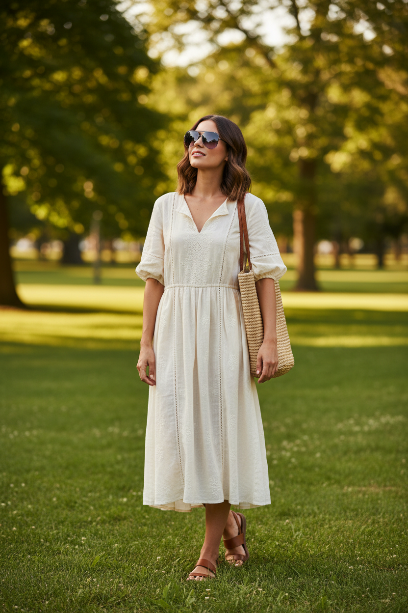 Woman wearing blue pink gradient aviator sunglasses at park