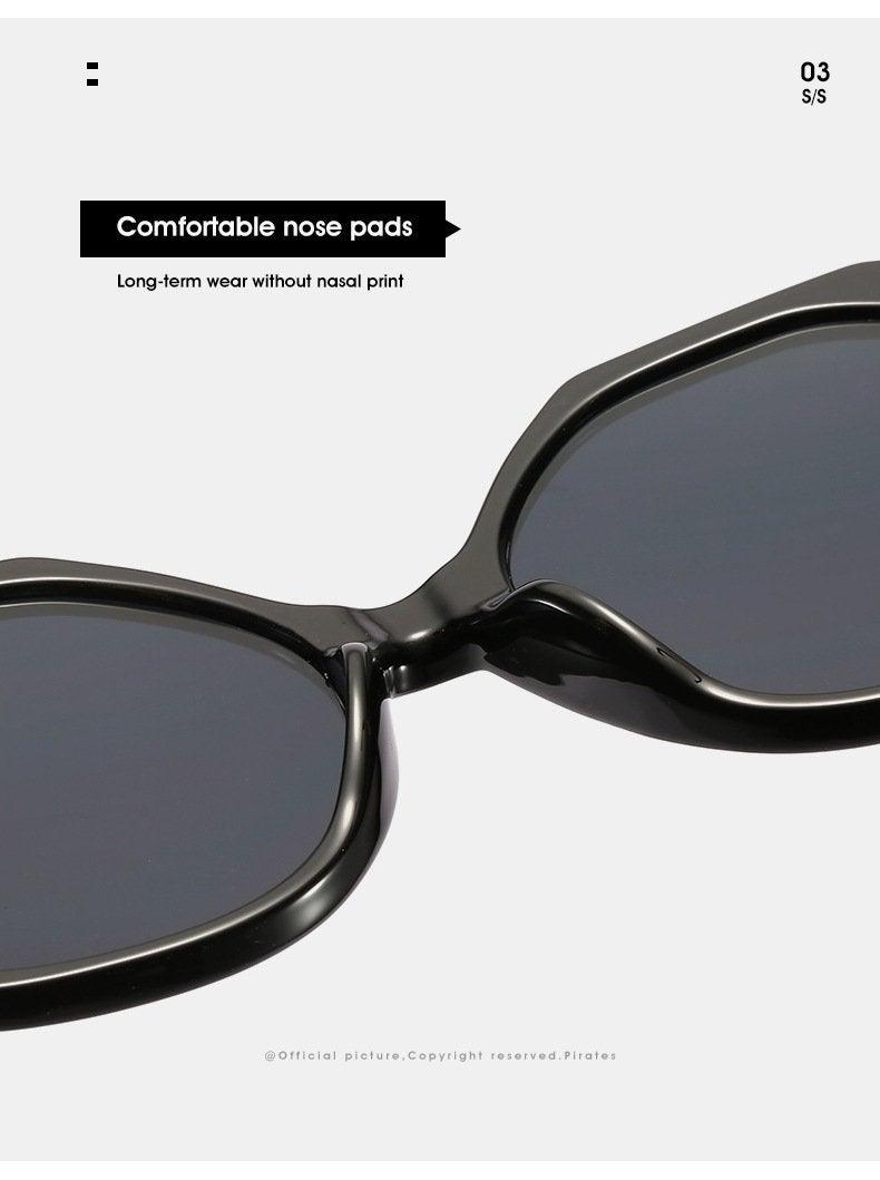 Stevvex Large Hexagon Sunglasses – UV400 HD Lens Women