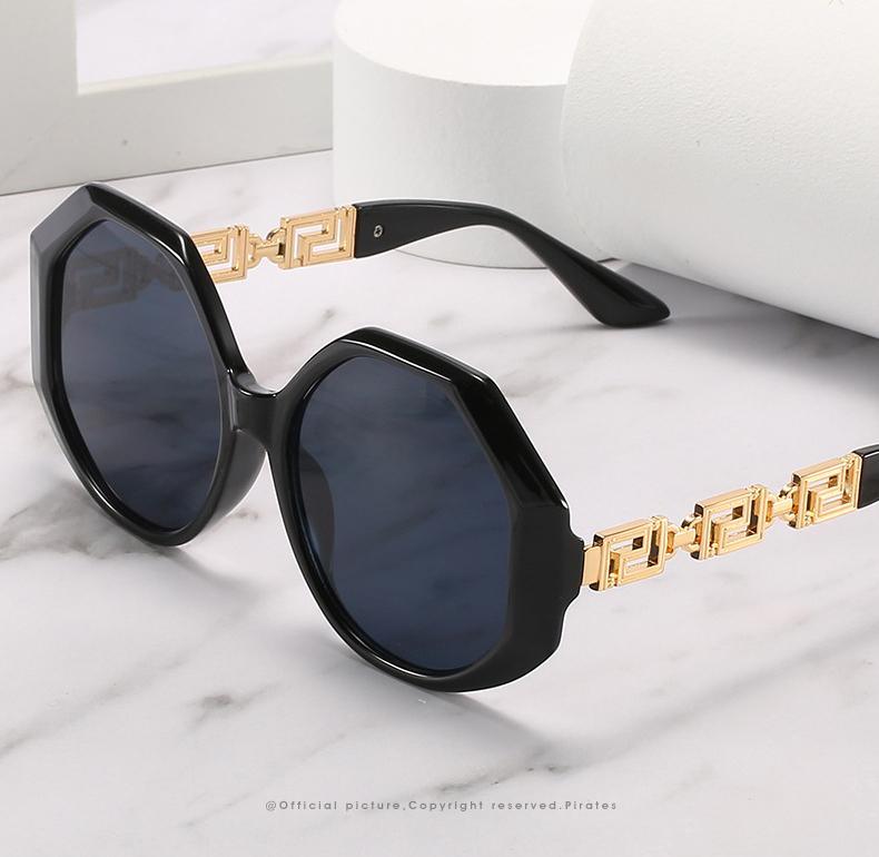 Stevvex Large Hexagon Sunglasses – UV400 HD Lens Women