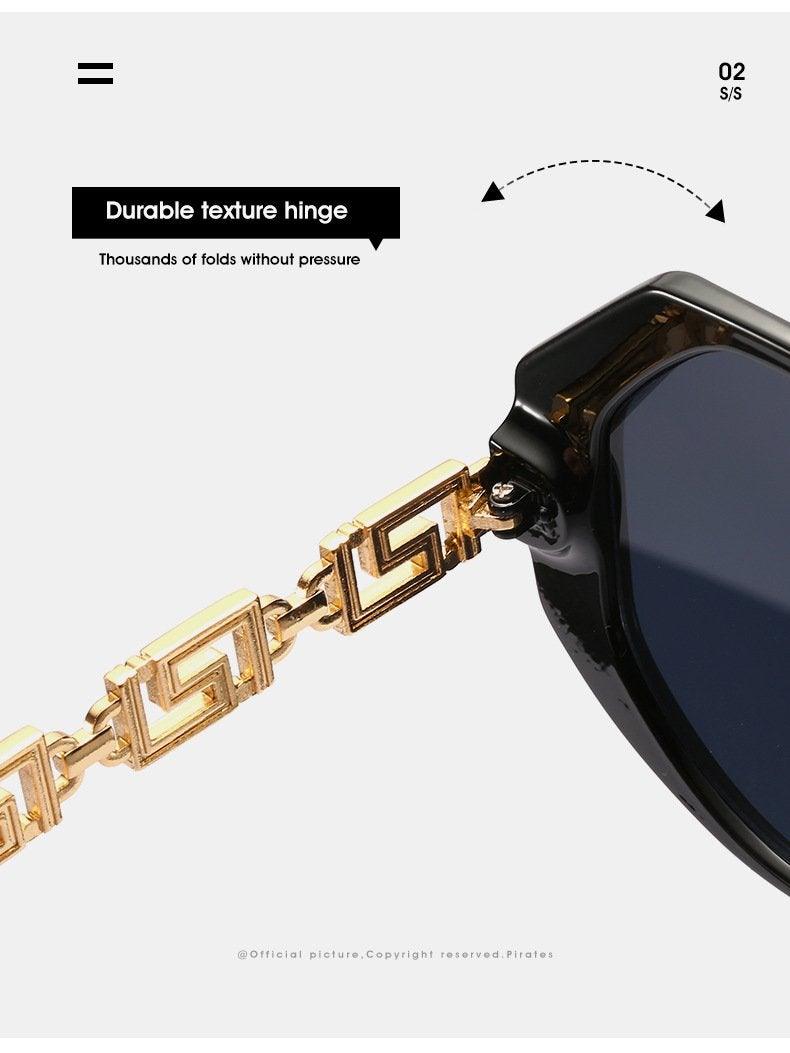 Stevvex Large Hexagon Sunglasses – UV400 HD Lens Women