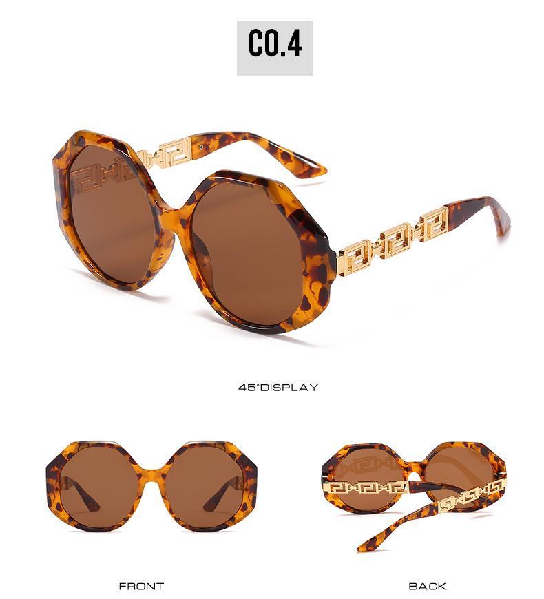 Stevvex Large Hexagon Sunglasses – UV400 HD Lens Women
