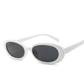 Stevvex Retro Skinny Oval Sunglasses – UV400 90s Slim Style
