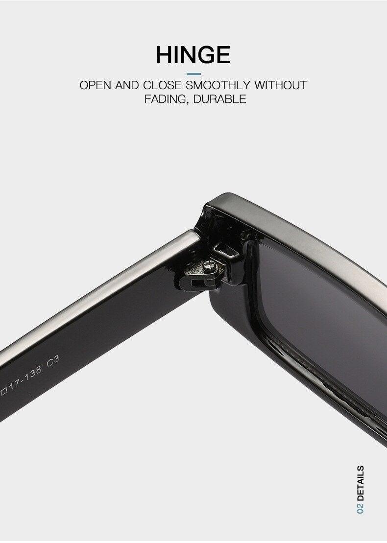 Stevvex Small Luxury Rectangle Sunglasses – UV400 Women