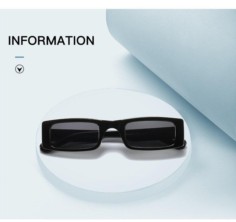 Stevvex Small Luxury Rectangle Sunglasses – UV400 Women