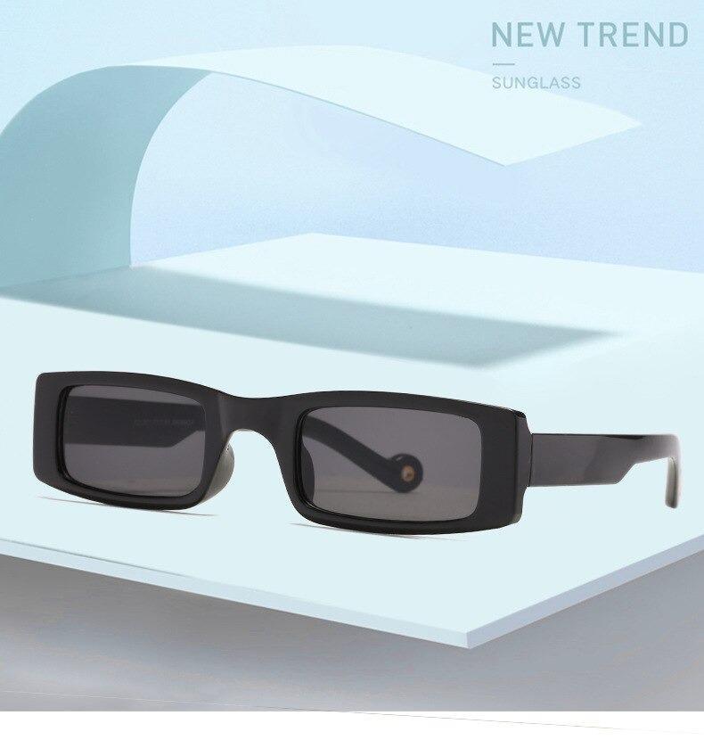 Stevvex Small Luxury Rectangle Sunglasses – UV400 Women