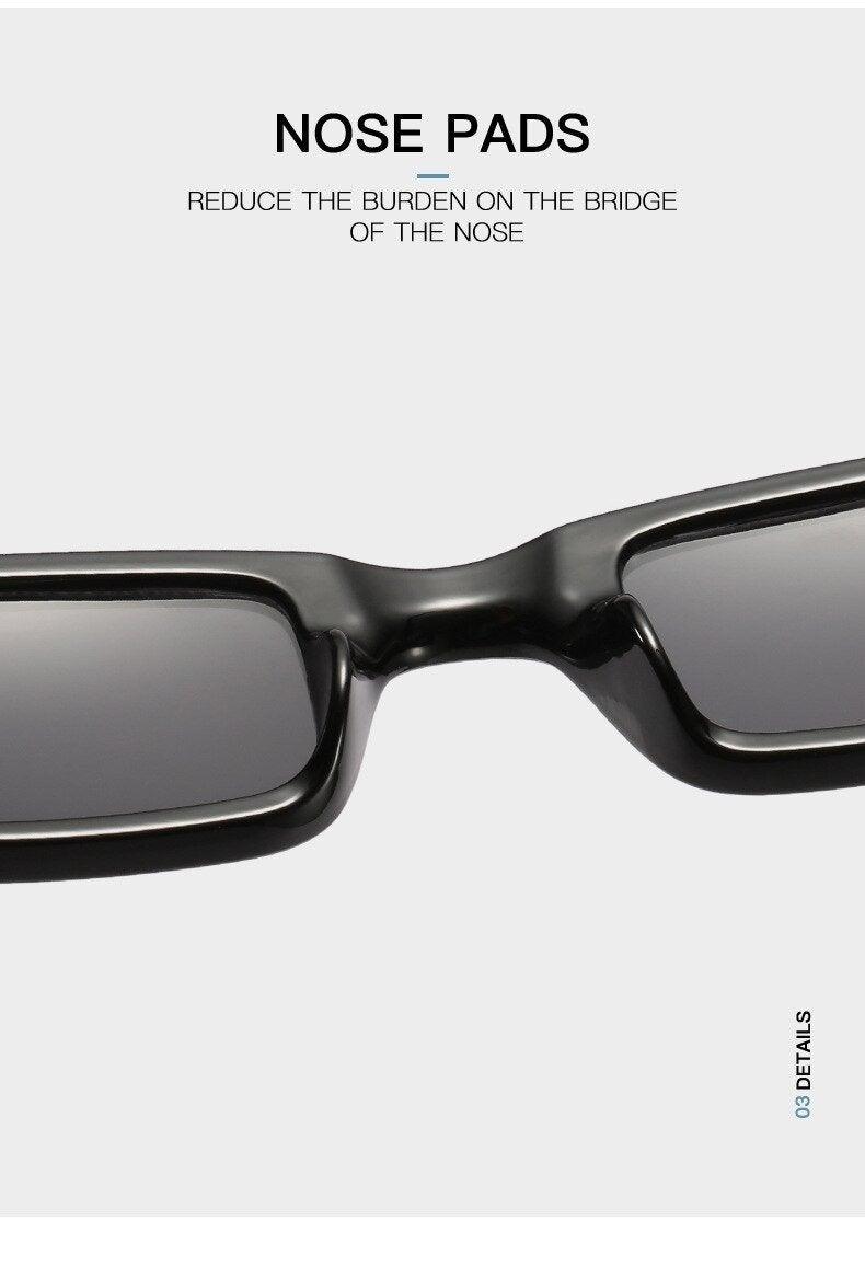 Stevvex Small Luxury Rectangle Sunglasses – UV400 Women