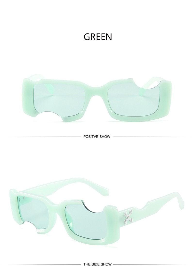 Stevvex Trendy Vintage Rectangle Polarized Sunglasses – UV400