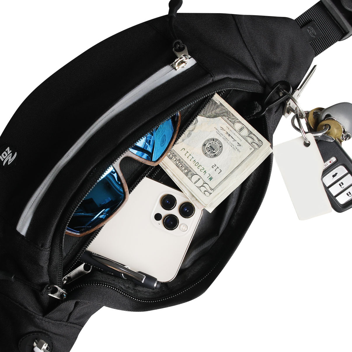 Zol Moda Waist Bag – Stylish Fanny Pack for Sunglass Storage