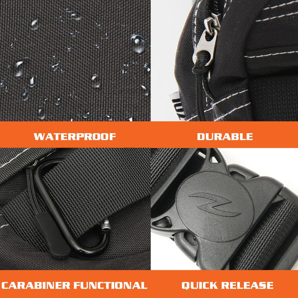 Zol Tactical Waist Bag – Multi-Pocket Fanny Pack for Sunglass Storage