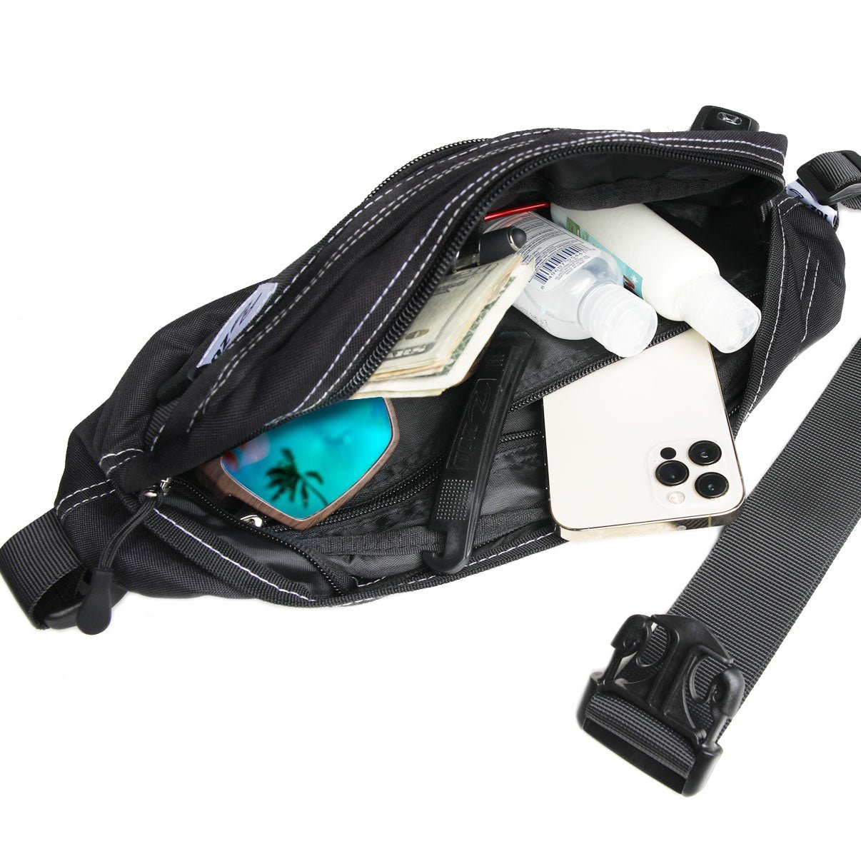 Zol Tactical Waist Bag – Multi-Pocket Fanny Pack for Sunglass Storage
